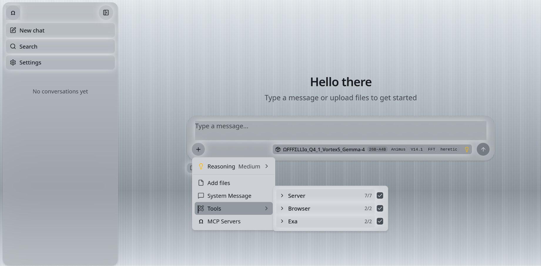 llama_OFFFELLIA_1984 Vintage Web UI - IBM Granite 4.2 Reasoning